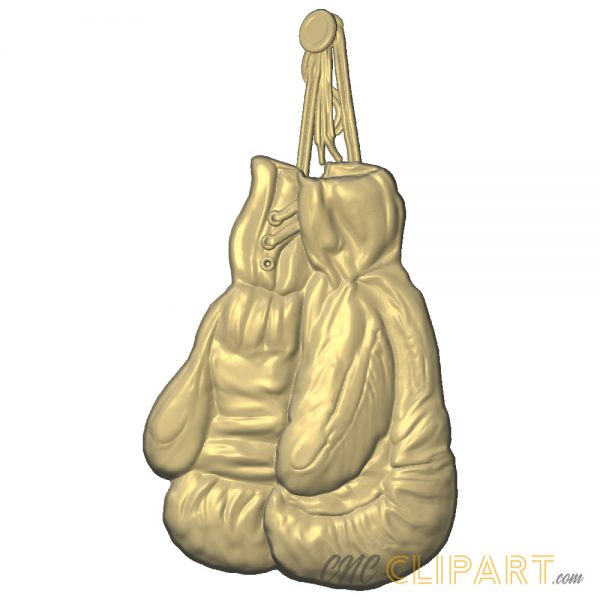 A 3D Relief model of a pair of Boxing Gloves