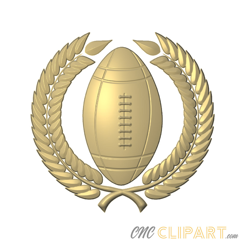 A 3D Relief model of a Football and Luarel design