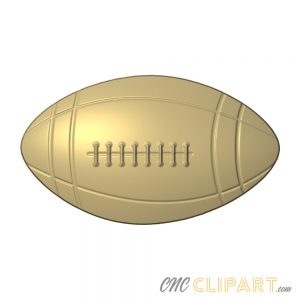 A 3D Relief model of an American Football