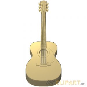 A 3D Relief Model of an Acoustic Guitar