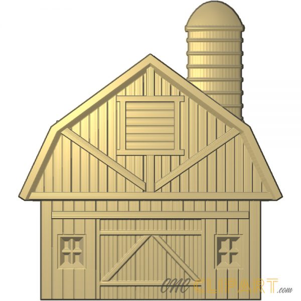 A 3D Relief Model of a classic American Barn