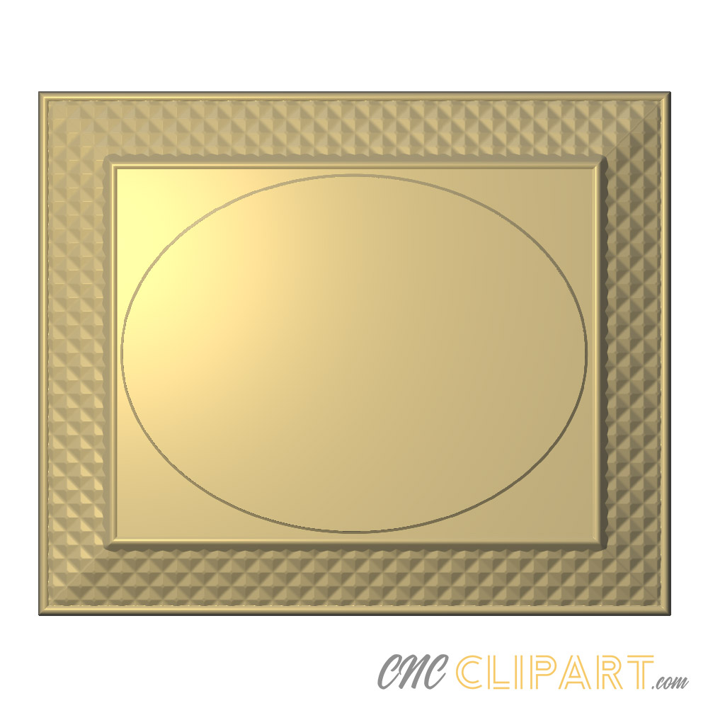 A 3D Relief Model of a plaque base designed  - suitable for customising with your own award text and additional content