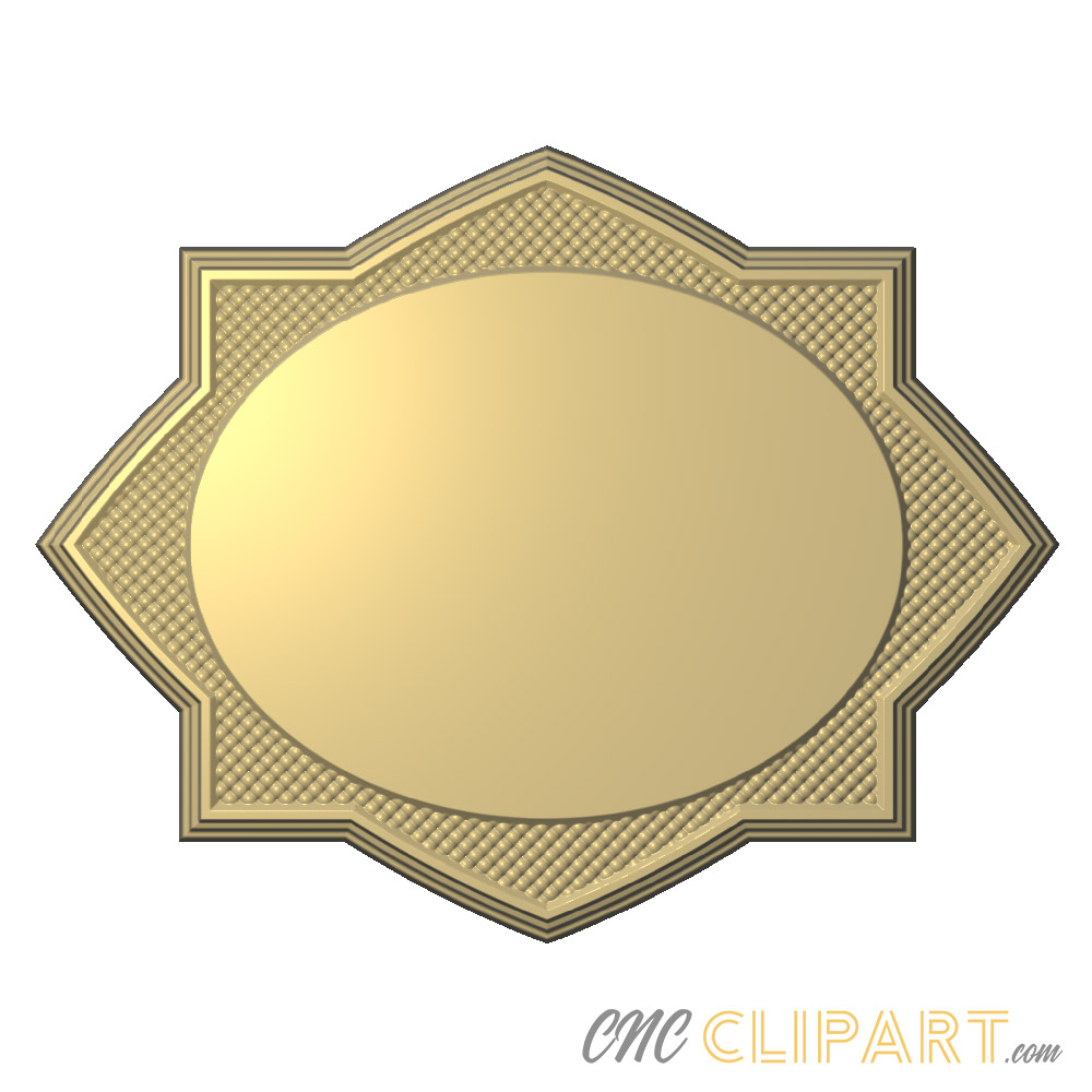 A 3D Relief Model of a plaque/award base - suitable for customising with your own text and additional content