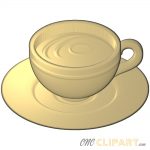 A 3D Relief Model of a Coffee Cup