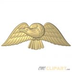 A 3D Relief Model of an Eagle emblem