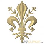 A 3D Relief Model of a Fleur de Lys