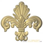 A 3D Relief Model of a Fleur de Lys