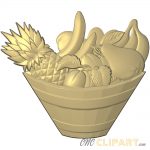 A 3D Relief Model of a Fruit Basket