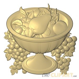 A 3D Relief Model of a fruit bowl