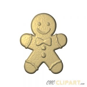 A 3D Relief Model of a Gingerbread man