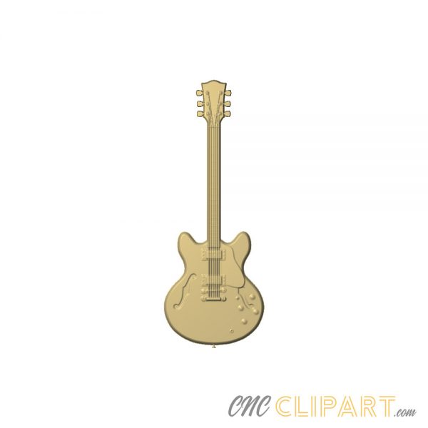 A 3D Relief Model of an Electric Guitar