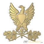 A 3D Relief Model of a Heraldic Eagle Crest