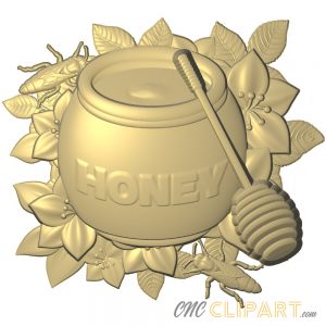 A 3D Relief Model of a Honey Pot