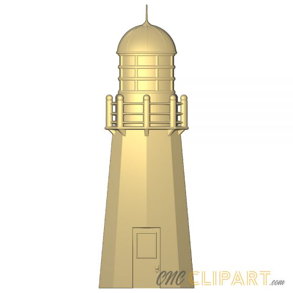 A 3D Relief Model of a Lighthouse