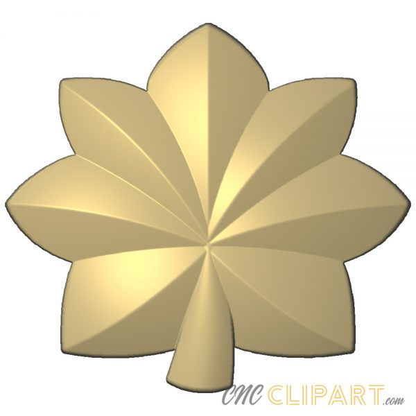 A 3D Relief Model of a Military style ornament