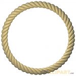 A 3D Relief Model of a circular rope border