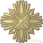 A 3D Relief Model of a Rosette