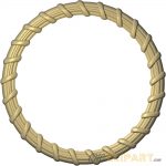 A 3D Relief Model of a circular rope border