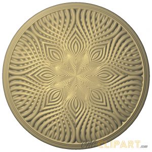 A 3D Relief Model of round box cover