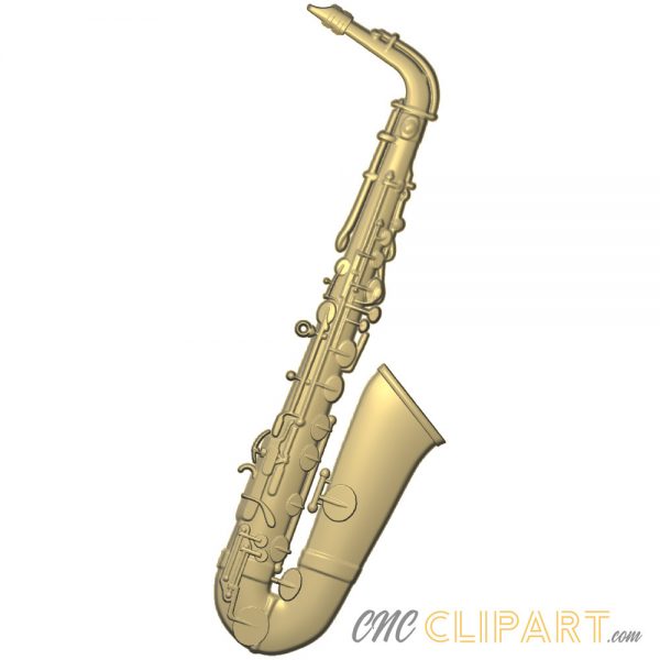 A 3D Relief Model of a Saxophone