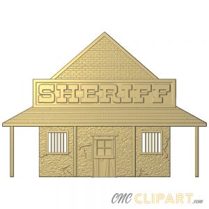 A 3D Relief Model of an American Frontier Sheriffs Office