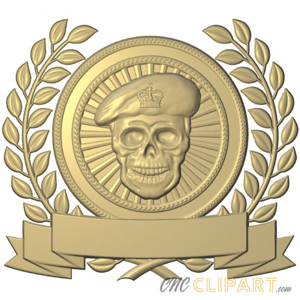 A 3D Relief Model of a Special Forces Crest