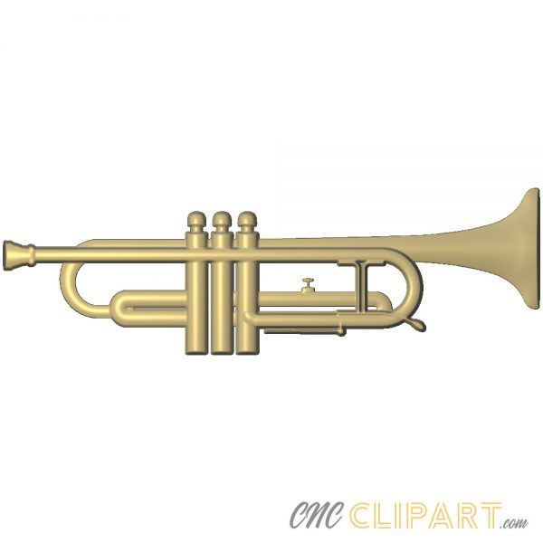 A 3D Relief Model of a Trumpet