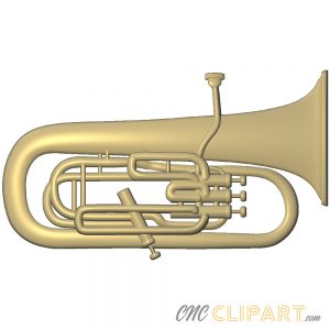 A 3D Relief Model of a Tuba