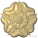 A 3D Relief Model of a Tudor Rose