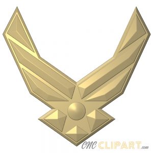 A 3D Relief Model of the US Air Force Insignia