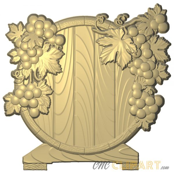 A 3D Relief Model of Wine Barrel 