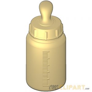 A 3D Relief Model of a Babys Bottle
