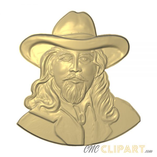 A 3D Relief Model of Buffalo Bill
