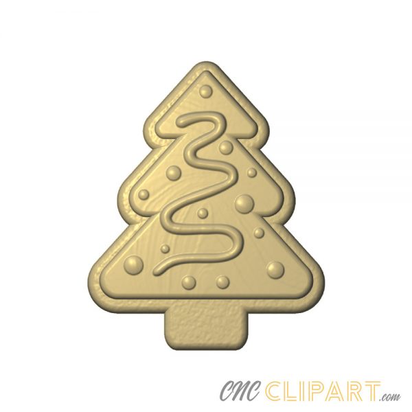 A 3D Relief Model of a Merry Christmas Cookie