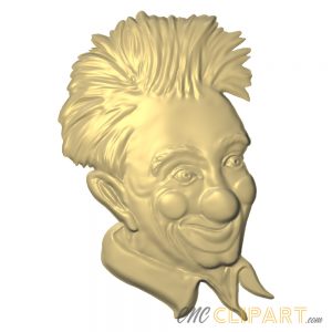 A 3D Relief Model of Clowns face