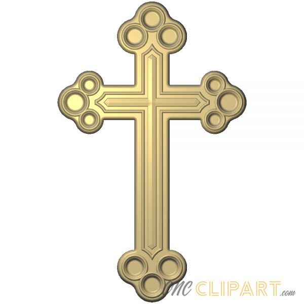 A 3D Relief Model of a decorative Cross