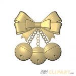 A 3D Relief Model of Jingle Bells and a Bow Ribbon