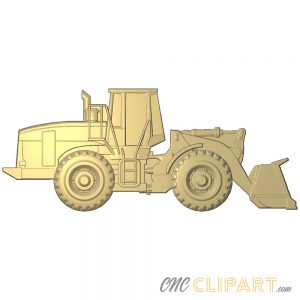 A 3D Relief Model of an Earth Mover or Loader