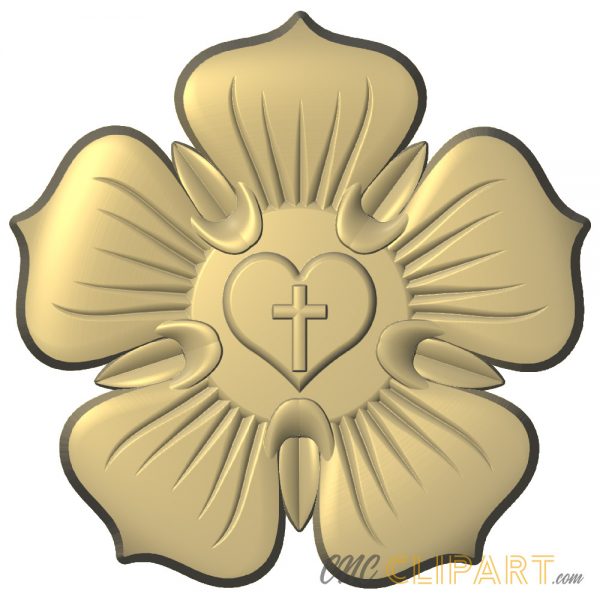 A 3D Relief Model of a Luther Rose