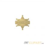 A 3D Relief Model of a Marshall Badge from the old West