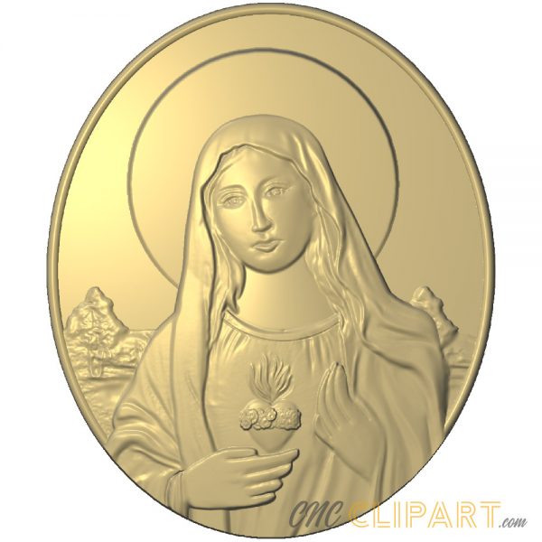 A 3D Relief Model of Mary, Mother of Jesus