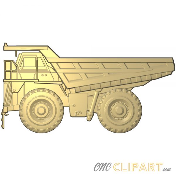 A 3D Relief Model of a Mining Dumper Truck