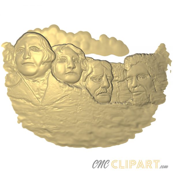 A 3D Relief Model of Mount Rushmore