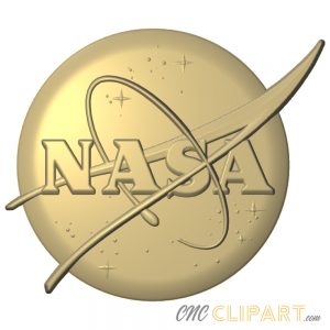 A 3D Relief Model of the Nasa Emblem