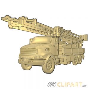 A 3D Relief Model of a Rig Truck