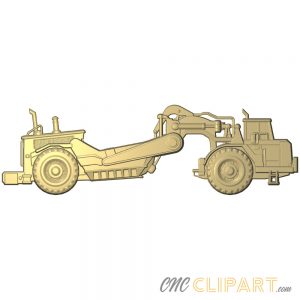 A 3D Relief Model of a Tractor Scraper attachment