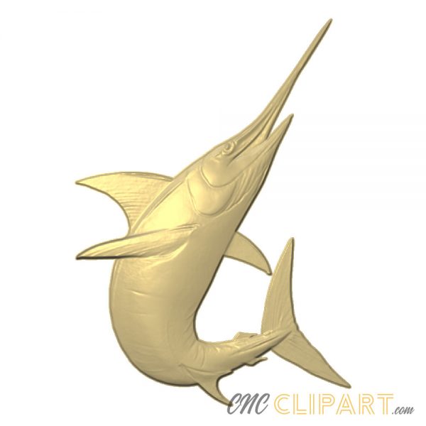 A 3D Relief Model of a Swordfish