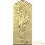 A 3D Relief Model of a Cherub Lattice Panel Design