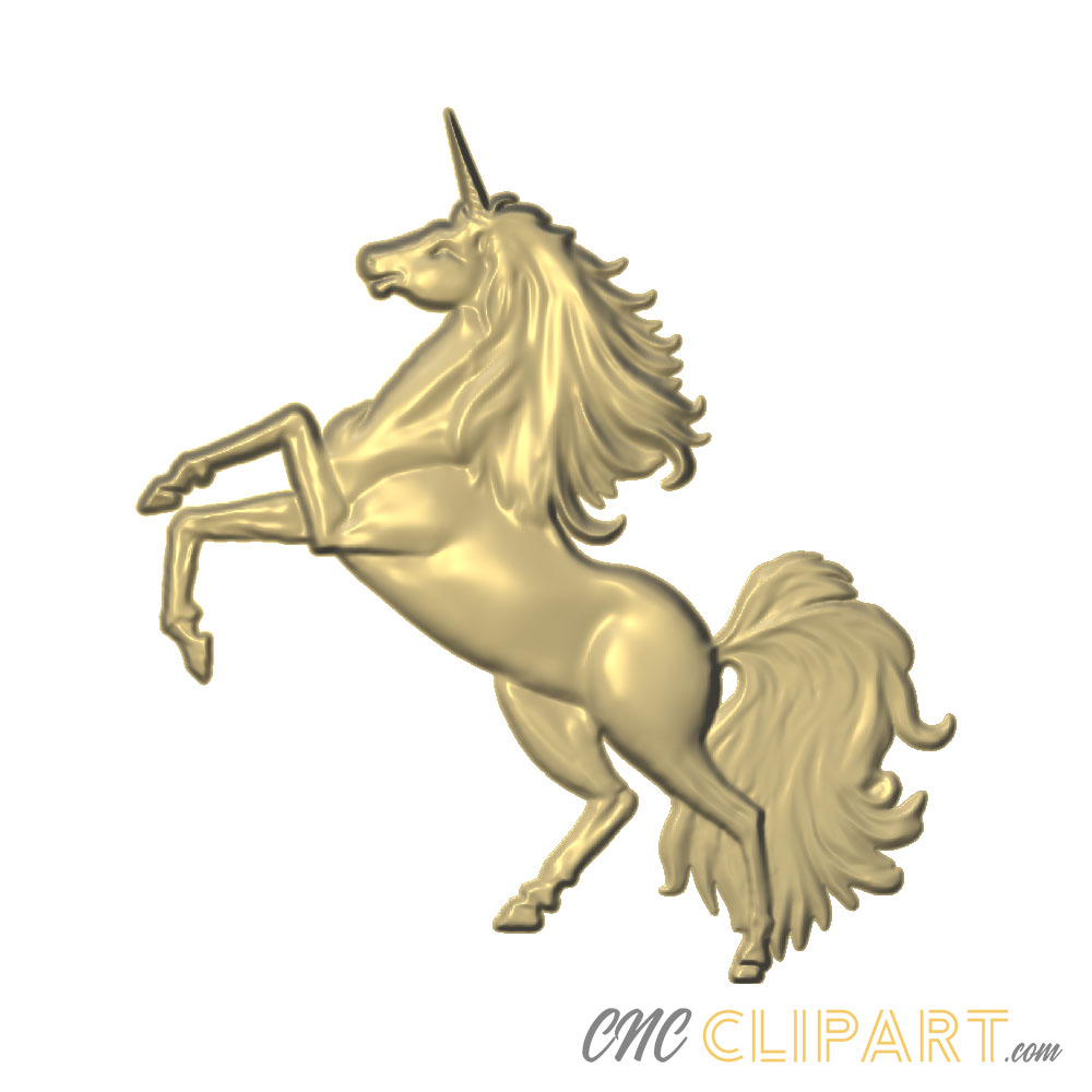 A 3D Relief Model of a Unicorn
