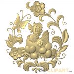 A 3D Relief Model of a Hen in a Bonnet collage